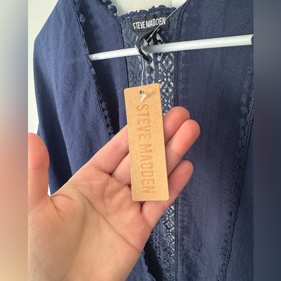 Steve Madden Women's Lace Inset Ruana, new with tag - Picture 7 of 9